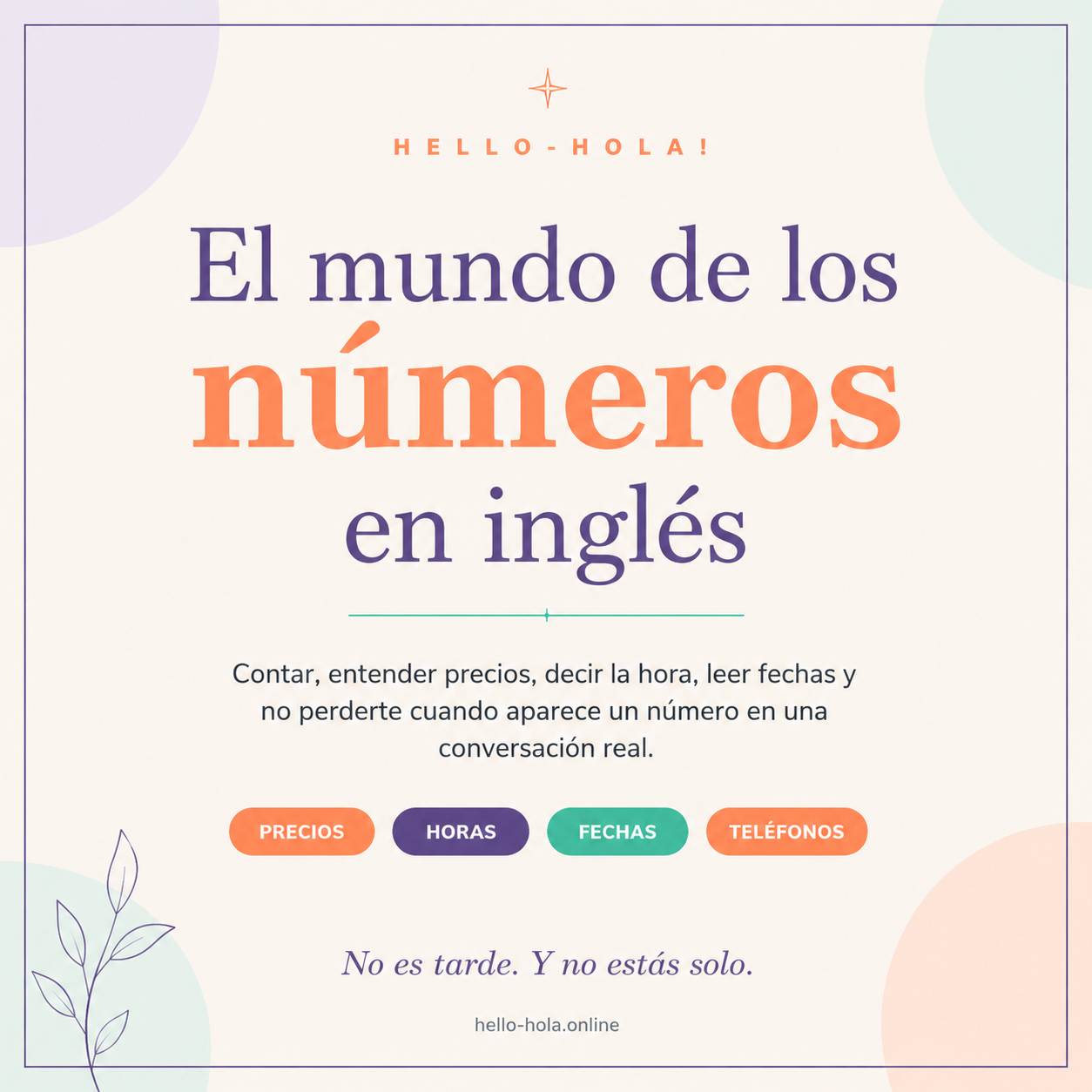 El mundo de los números en inglés