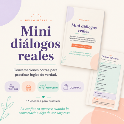 Mini diálogos reales - Inglés para practicar de verdad