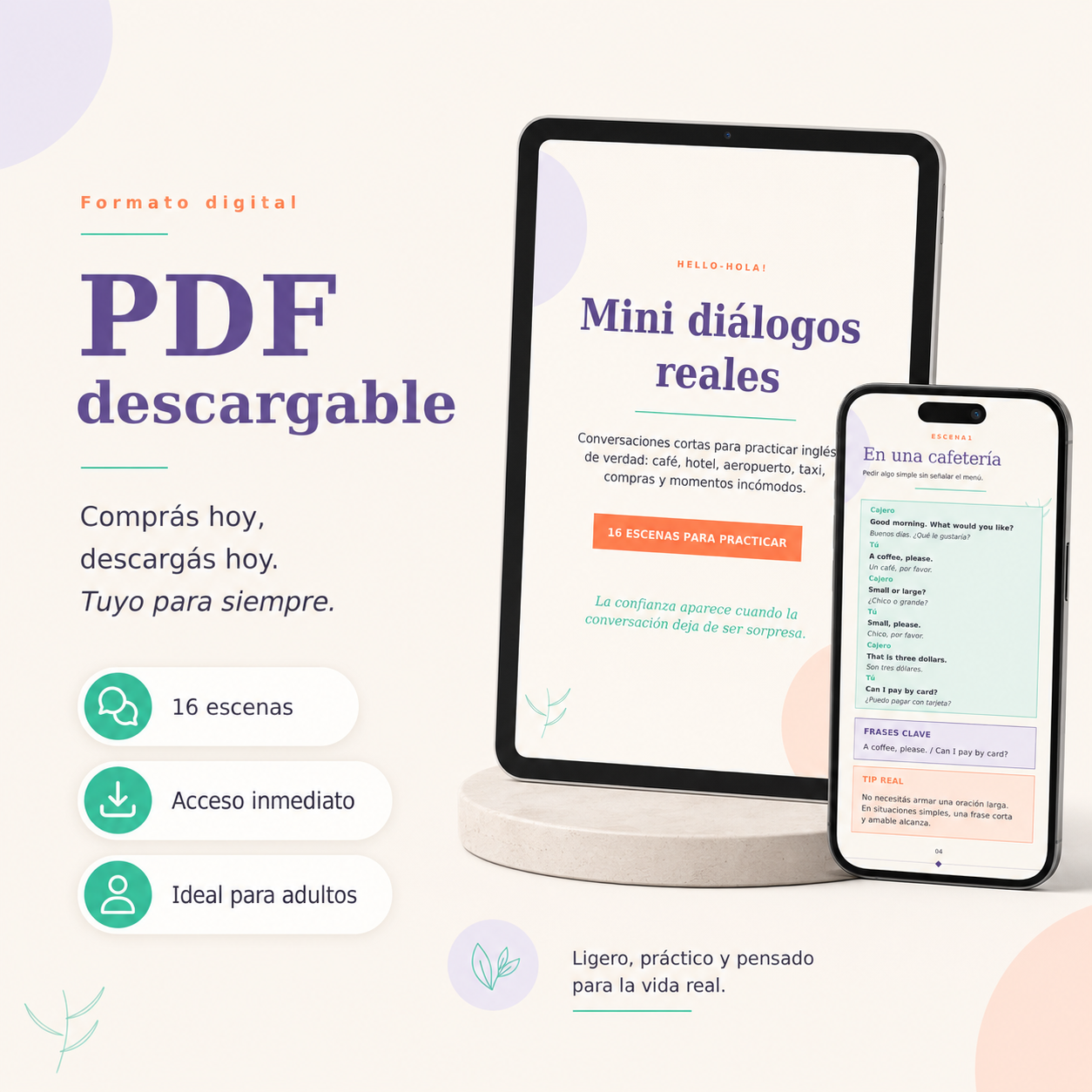 Mini diálogos reales - Inglés para practicar de verdad
