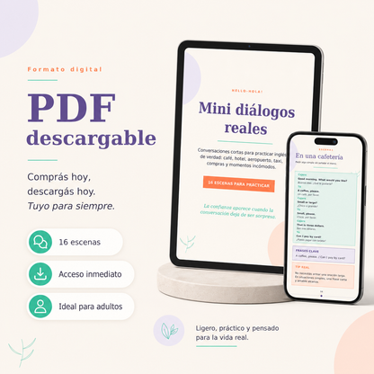 Mini diálogos reales - Inglés para practicar de verdad