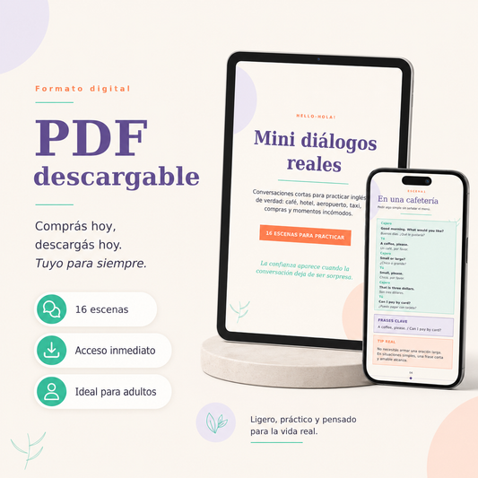 Mini diálogos reales - Inglés para practicar de verdad