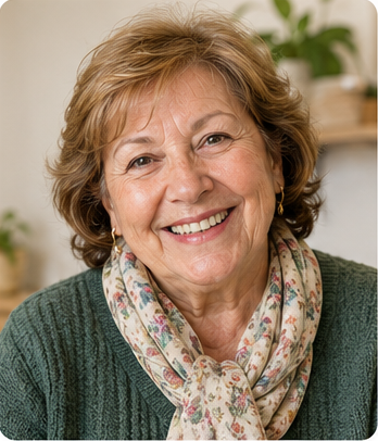 Mujer adulta aprendiendo inglés